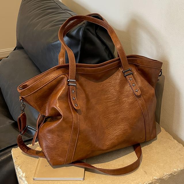 TEMU Sac à bandoulière rétro et pour femmes, et , décoré d'une à branches, et polyvalent pour , grande , idéal pour les et les courses