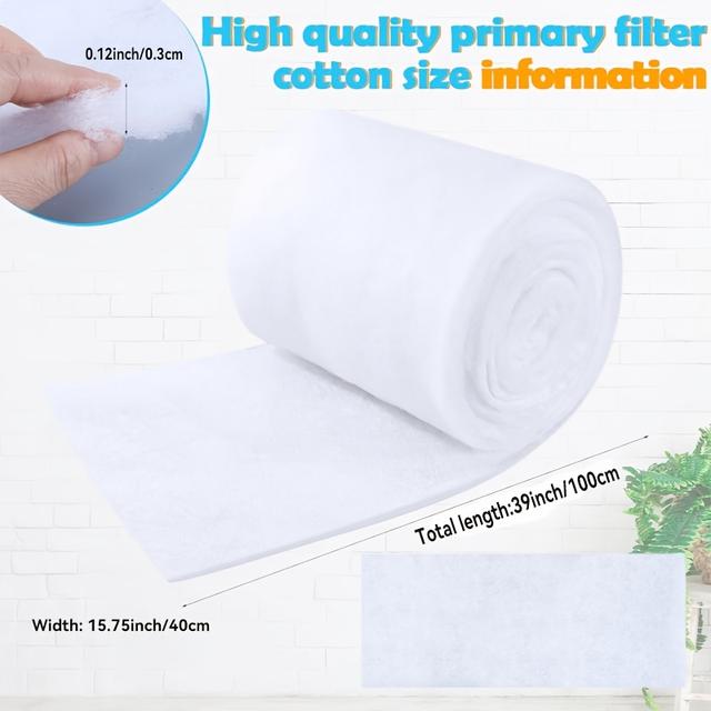 TEMU 공기청정기, 에어컨, HVAC 시스템, 정수기 및 팬 필터에 적합한 필터재 단일 패키지