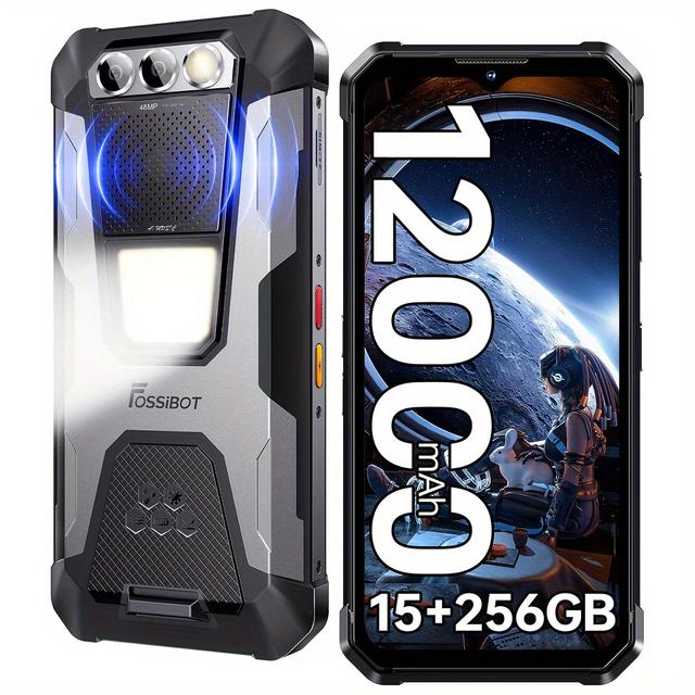 TEMU FOSSiBOT F106 PRO Strapabíró Okostelefon | 15GB+256GB MTK G85 14 12000mAh 6.58" FHD+ 30W Gyorstöltés, Arcfelismerés, , USB Type-C