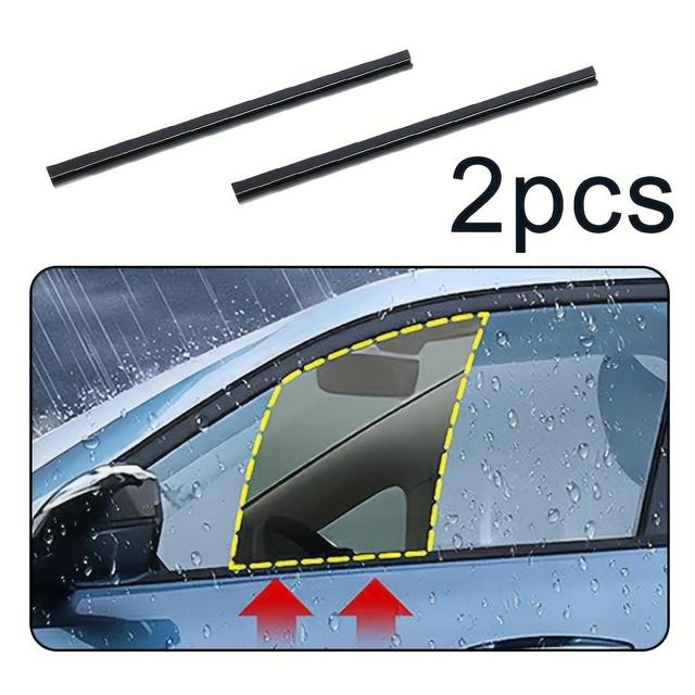 TEMU 2 Piezas Limpiaparabrisas de Nieve y Suciedad para Ventana Lateral - Doble Goma, de Lluvia para el , Visión Clara, Ajuste para Ventanas del Conductor y