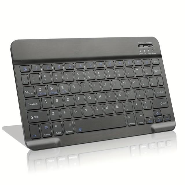 TEMU -inch Slim Wireless Keyboard, Compact And Wireless, Designed For Use With For Ipads, Iphones, Tablets, Smartphones, And Compatible With Ios, , And Windows Systems
