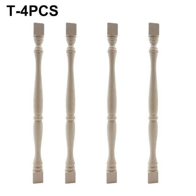 TEMU Ancient Gourd Column, Unfinished Untreated Wooden Strip Diy Kitchen Wine Cabinet Railing Decorative Barrel Pillar Bedside Trim