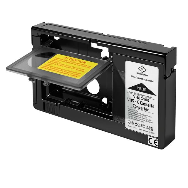 TEMU Classic Vhs-c Cassette Converter Adapter, Use This Conversion Box To Change Vhs Tapes Into Vhs-, Does Not Batteries, Not Compatible With 8mm/minidv/hi8