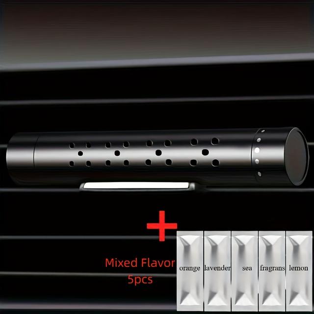 TEMU Set von 6 Verstellbaren Auto-Lüftungsdüsen Parfümclips, Langlebiges Aluminiumlegierung Goldenes Material Auto Stick Ornament, Auto-Innenraumzubehör