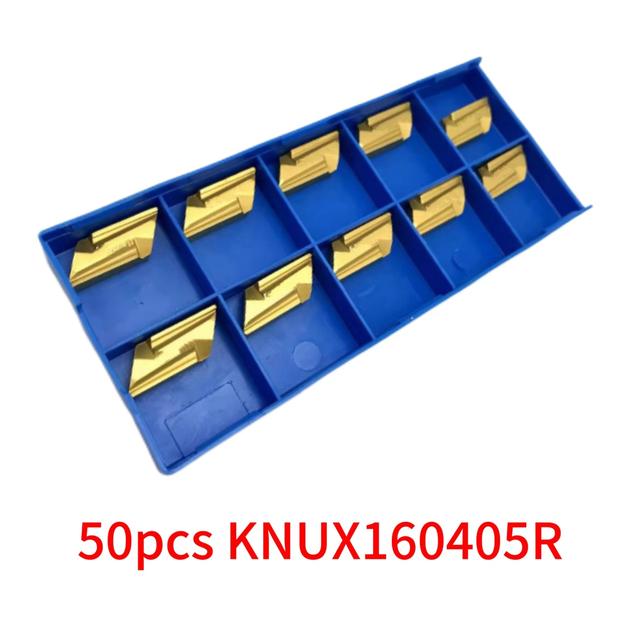 TEMU /40/50 Stück KNUX16405R Hartmetalleinsatz Schneidwerkzeug Stahlbearbeitung Drehmaschine Indexierbare CNC-Fräseinsätze
