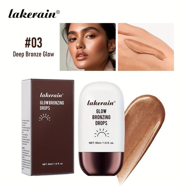 TEMU Lakerain Glow Bronzing Drops Are Bronzing Drops That Mixed With Foundation And Moisturizer To - Look, Enriched With Squalane