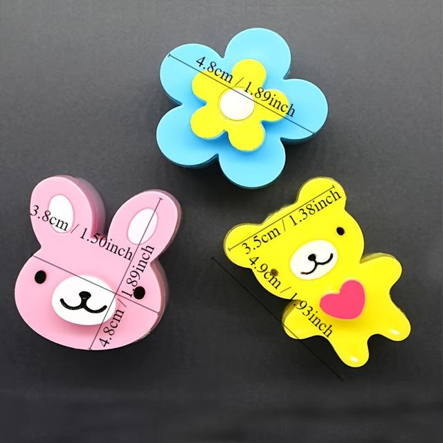 TEMU 3pcs Cute Bear Flower Bunny Sandwich Mold Bread Biscuit Embosser Bento Model