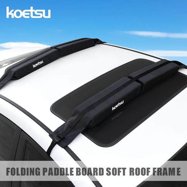 TEMU KOETSU Portátil Plegable Paddle Board Techo para SUP y Viajes con Tablero Duro, Se para Encajar en una Mochila para un Fácil Transporte y un Transporte Más Conveniente.