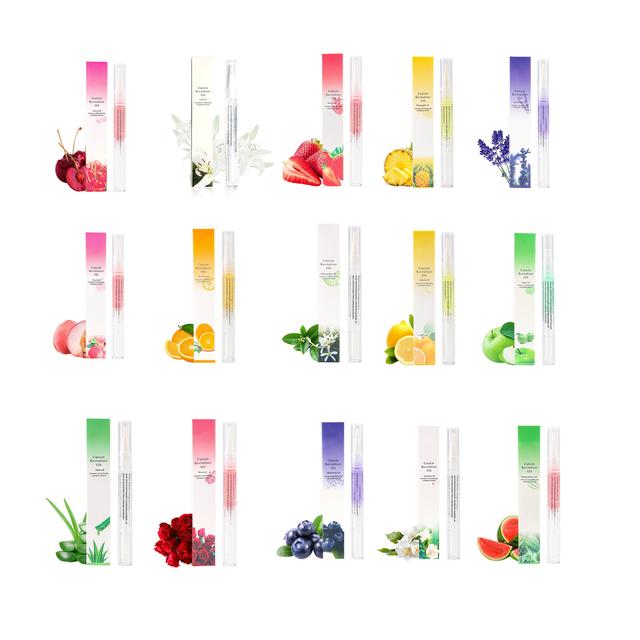 TEMU 15pcs Cuticle Oil Pens, Nail Oil Cuticle Pen For Nails Moisturizing 15pcs Fruit Plant Spices Cuticle Oil Pens For Nail Care, Nail Cuticle Oil Pens Nourishing Polishing, Contains Vitamins
