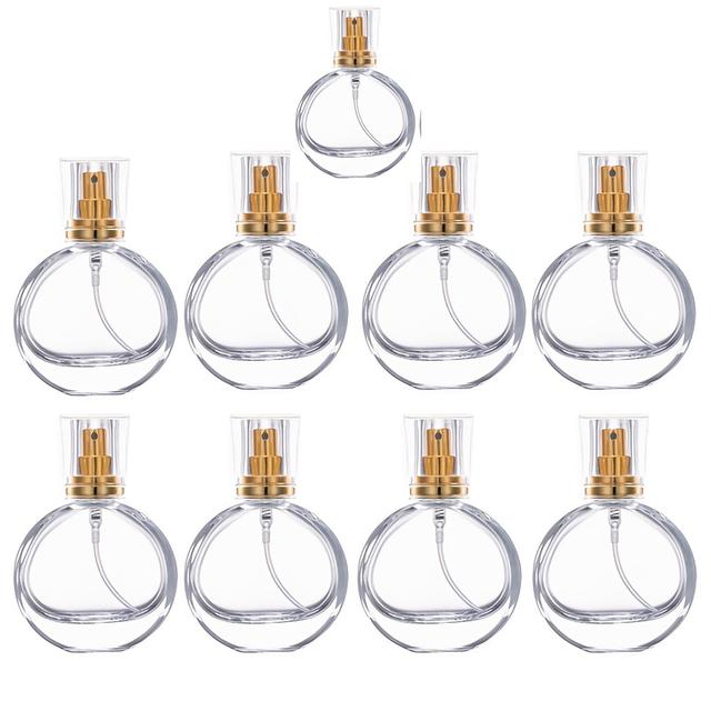 TEMU 9pcs Bulk Perfume Refill Bottles, Spray Atomizer Bottles, Replacement Bottles, Portable Glass Empty Bottles, Same Brand Perfume Bottles