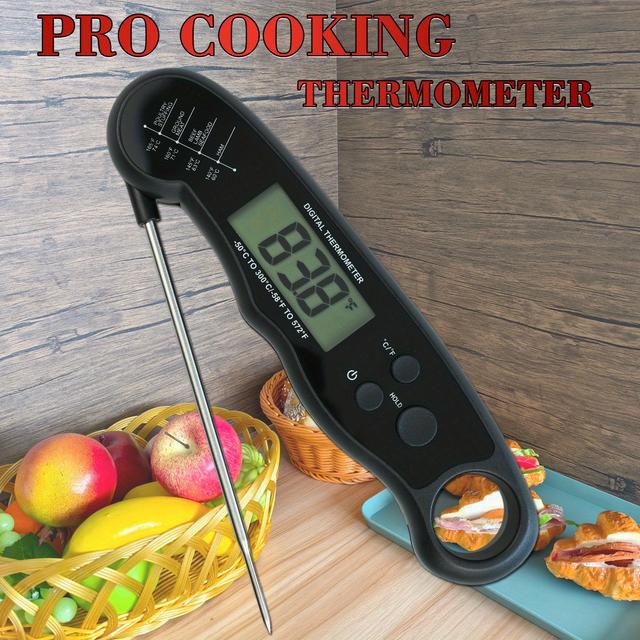 TEMU Thermomelove 1pc Kitchen Thermometer, Battery-powered (battery )