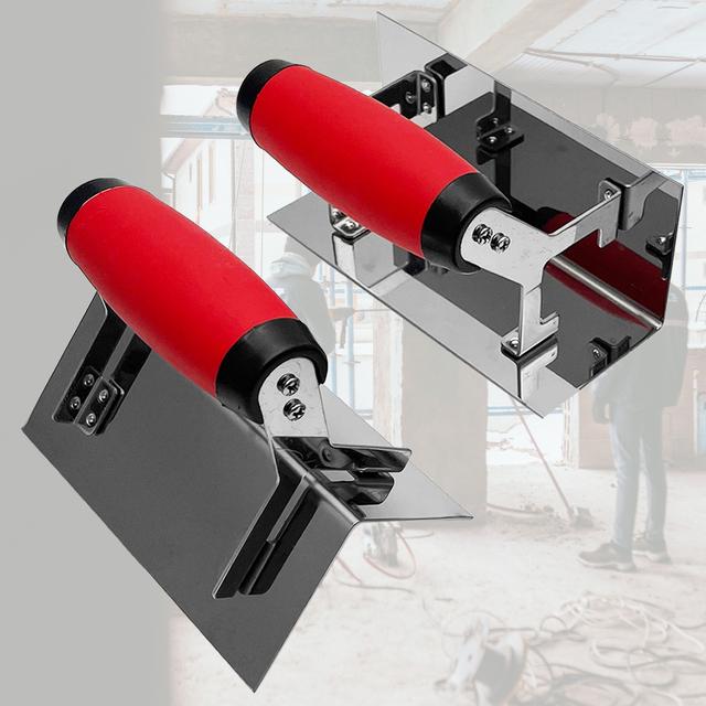 TEMU Truelles en Acier Inoxydable pour Béton, Machine à Meuler les Bords de Béton, Outils de pour Intérieurs et Extérieurs, Truelle pour Plaques de Plâtre, Couteau à Truelle