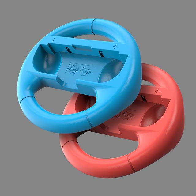 TEMU Racing Steering Wheel For Switch Controller Handle Grips For Switch Games Abs Material, Gaming Gift