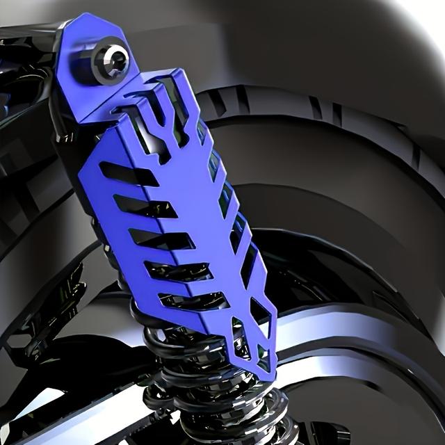 TEMU Conjunto de Accesorios para Motocicleta de 2 Piezas, Adecuado para Vehículos , Cubierta Decorativa Universal de Aluminio para Horquilla Delantera y Protector de Tubo de Escape