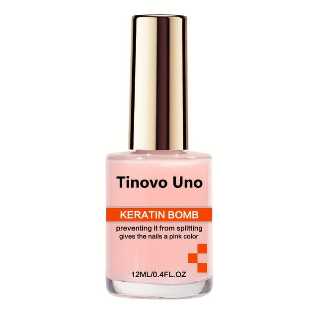TEMU Pink Nail Polish With Keratin Hardener, Natural Nails, Long-lasting Quick-dry, Provides Nail Shine, Protects Nails