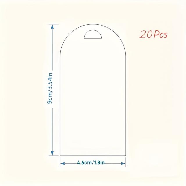 TEMU 20/40pcs Frosted Acrylic Wedding Cards - Diy Handwritten Table Decor For Weddings, Dinners & Events, Double-sided Protective Film, Ribbon Not Included