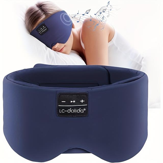TEMU Zhenyemei Music Sleep Mask | 15 Hours Of Extended | 3d Zero-pressure Side Sleeping Design | 100% Complete Light Blocking | Includes Storage | In Multiple Colors