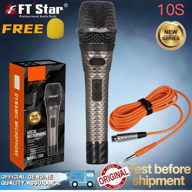 TEMU New 20s Professional Wired Microphone For Karaoke And Live Performances With Complimentary Foam Cover