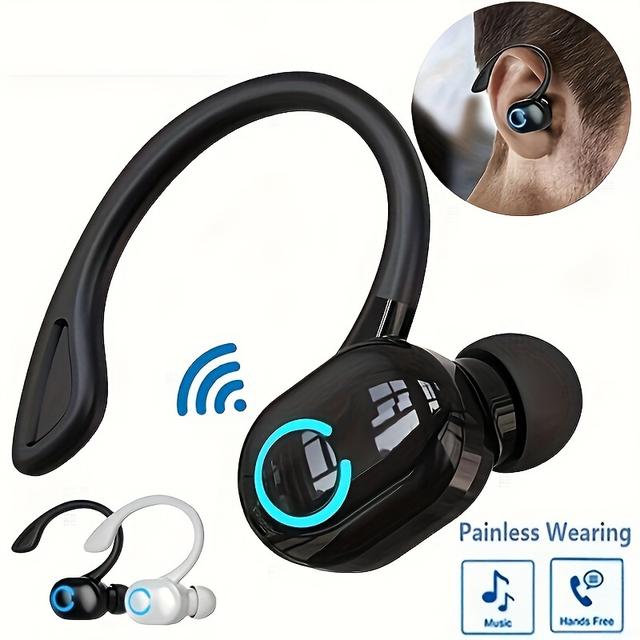 TEMU 1pc New Wireless Earphones Headphones -ear Sports Music Game Headset For Los/android