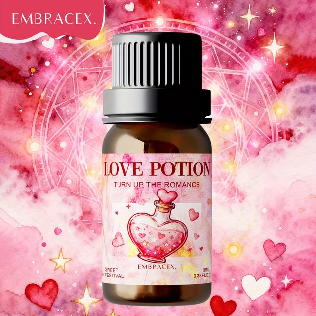 TEMU 10ml Miłości Olejek Eteryczny - Romantyczny Aromat do Sypialni/Salonu, Idealny do Dekoracji Domu, Dyfuzorów, Nawilżaczy, Tworzenia Świec, Długotrwały Zapach, Doskonały Prezent na Walentynki