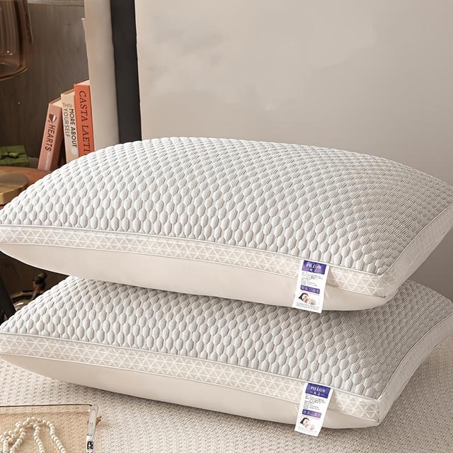 TEMU 2pcs Cooling Breathable Tofu Pillows - Pillow, Relax & Neck Support, Easy For Home, Bedroom, Hotel - Gift, Christmas