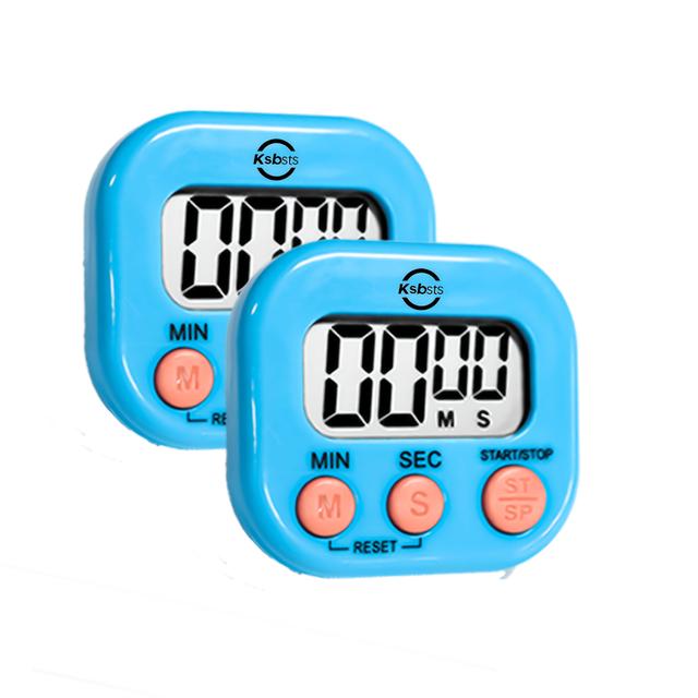 TEMU 2pcs Multifunctional Electronic Timers For Precise Countdown Reminders, Perfect For Baking, Cooking, And Studying. To With Accurate Timers, For Time Management , Learning, Work