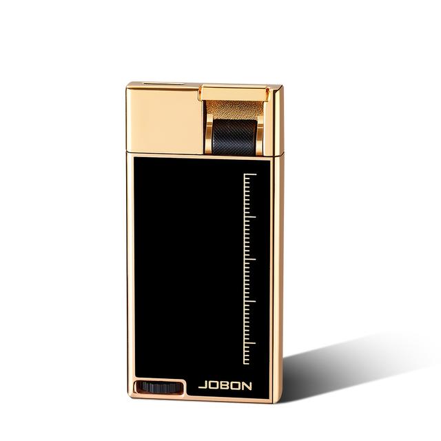 TEMU Metal Lighter, Flat Polished Windproof Refillable Butane Flame Lighter With Starter, Made Of Alloy, Easier To Use (not Included Butane)