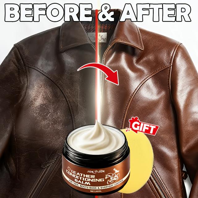 TEMU Jokjok - Kit - Conditioning Balm ( Safe) With Sponge - & , Buff To Finish - For Tack, Boots, Bags & Everyday - A Little Goes Far,