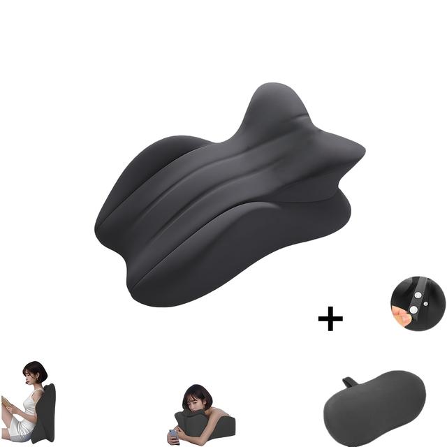 TEMU A 2-in-1 Design Combining A Large And A Small Pillow, This Multifunctional, Multi-angle Pillow Offers A Comfortable Experience. With Support, Suitable For Bedrooms And Living Rooms