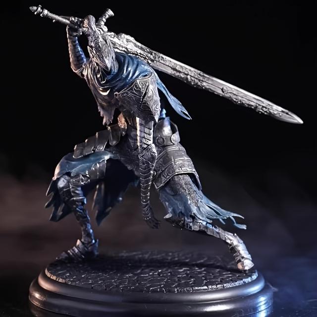 TEMU Vintage Knight Armor Game Character Figure, Cool Weapon Outfit Statue, Suitable For Desktop Pc Case And Car Dashboard Decoration, Halloween Christmas Gift