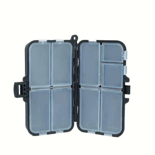 TEMU 1 Stück Mehrfachfach-Aufbewahrungsbox, tragbare Angelgerätebox, Angelzubehör-Organizer