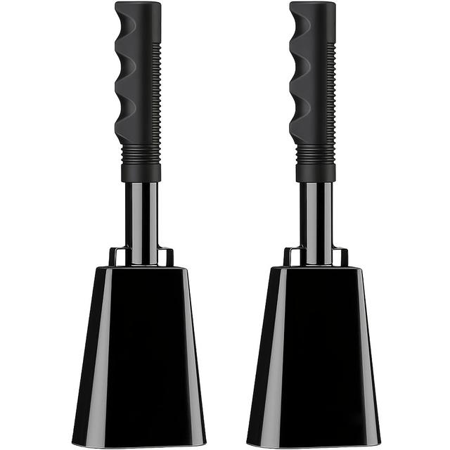 TEMU 스포츠 이벤트 및 졸업식용 2개 세트 화려한 소 종 - 편안한 그립, 치어리더, 축구 경기 및 축제 행사에 적합 - 흰색/빨간색/파란색