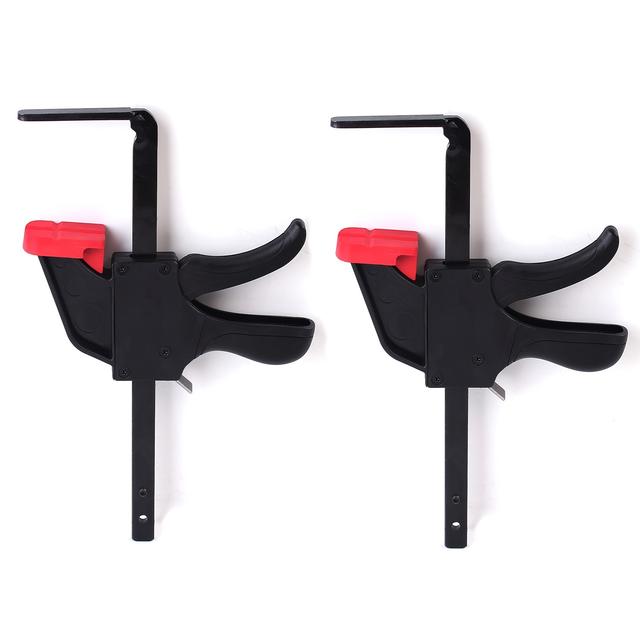 TEMU 2pcs 300mm Quick Release For Clamp Track Clip Pressure Plate Desktop Clip For Guide Rail Woodworking Tool