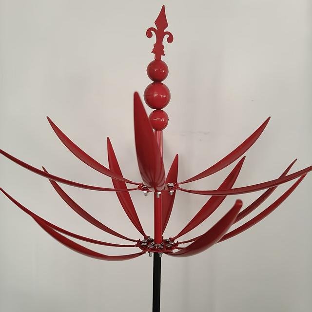 TEMU A Set Of Garden And Courtyard Wind Rotors - Large Metal Dynamic Wind Sculpture Outdoor Decoration, Suitable For Garden Decoration