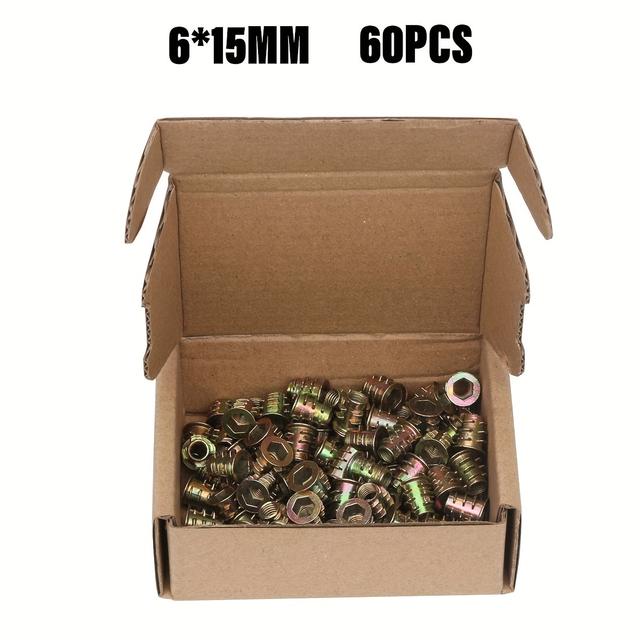 TEMU Hex Set M4/m5/m6/m8/m10 | Carbon Steel, Partially Threaded, Polished, Thread, Galvanized End, Includes Box