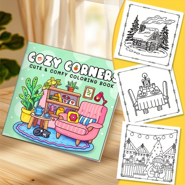 TEMU : And Teen Coloring Book, 24 Single-sided Pages 7.87×7.87 Inches, Featuring Clear And Images, Easy To Color With Your Coloring Tools, Suitable For All Skill Levels. An Gift Love