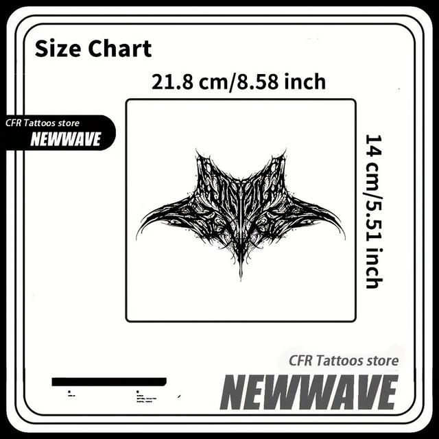 TEMU Sötét Ördög Mintás Gyógynövényes Tetoválás Matrica Nyakra Ideiglenes Tetoválás Tartós Vízálló Hamis Tetoválás Férfiaknak és Nőknek Halloween Party Ajándék Y2K