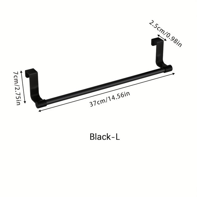 TEMU 1 db konyhai törölközőtartó, szekrényajtós törülközőrúd, ajtón lévő törölközőtartó, konyhai tányértartó kampó, konyhai törölköző tároló állvány