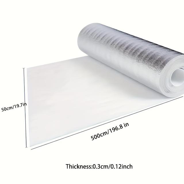 TEMU Insulated Aluminum Foil Roll – Cut To Any Size, Reflective & Heat- Wrap With For And Freshness Preservation