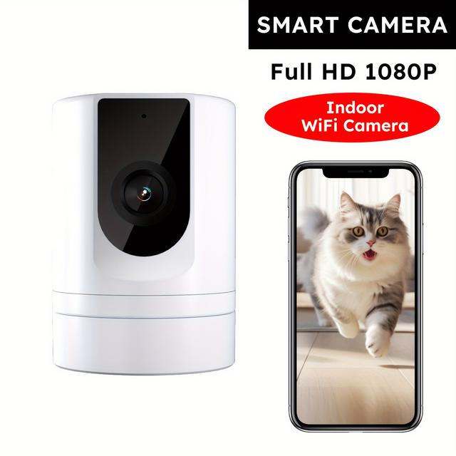 TEMU Black Friday 1pc Ease , Indoor Security Camera, 1080p Pet Camera, Pet Camera With Phone App, Foldable Baby Camera For , Flexible Installation, Motion Detection, 2-way Audio, Ir Night Vision