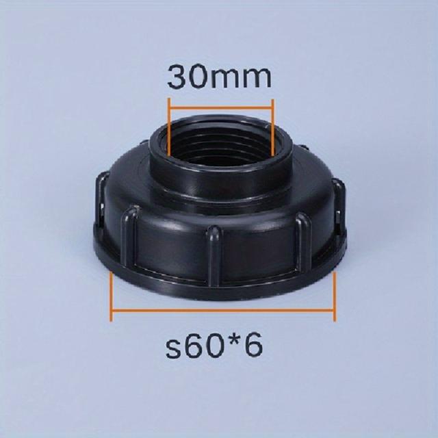 TEMU Durable S60x6 Coarse Adapter Connector Threaded Cap 60mm Female Thread To 1/2" 3/4" 1 " Threaded Cap