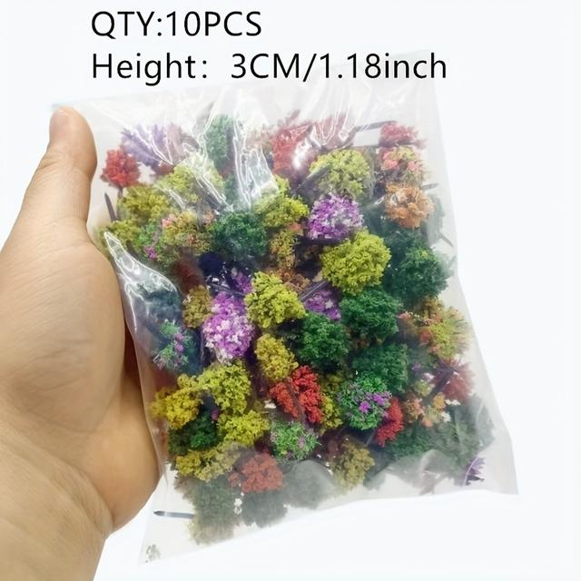 TEMU 1.18inch Trees Shrubs Color Mixed Building Sand Painting Gardening Landscape Making Diy Materials