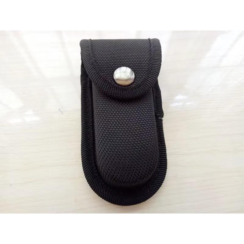 TEMU Black Nylon Utility Pouch With Belt Loop And Clip | Multi Tool Outdoor Gear Carry Case With Closure