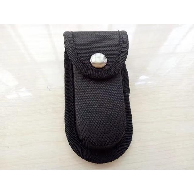 TEMU Black Nylon Utility Pouch With Belt Loop And Clip | Multi Tool Outdoor Gear Carry Case With Closure