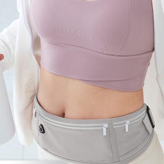 TEMU กระเป๋าคาดเอวสำหรับวิ่ง มีรูสำหรับสายหูฟัง ปรับได้ คุณภาพสูง สำหรับกีฬากลางแจ้ง