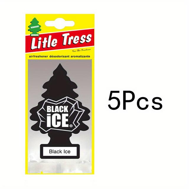 TEMU 3/5/24pcs Litle Scented Car Air Freshener - Christmas Tree-shaped Hanging Decor With Long-lasting Odor Eliminator, Paper Refills Suitable For Car Interior, Trucks,, Rvs,