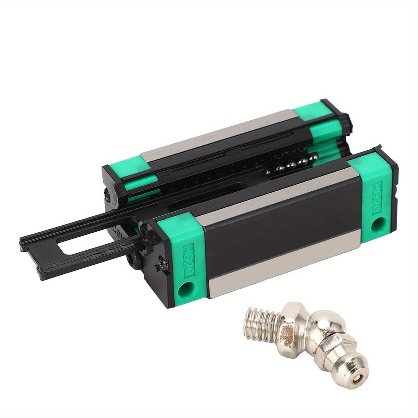 TEMU Guía de deslizante lineal con 1 de cojinetes de bloque cuadrado HGH20CA para kits de router CNC, tormillos y fresadoras