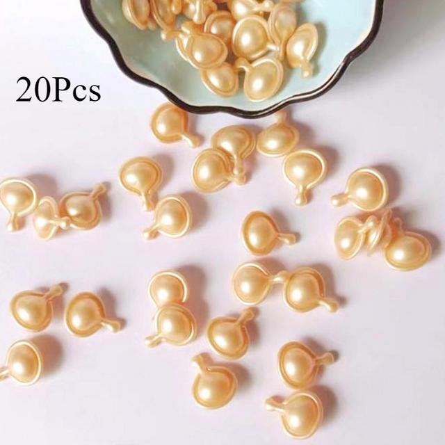 TEMU 10pcs/20pcs Of Hair Serum With Smooth Keratin Oil Designed For Dry And Damaged Curly Hair