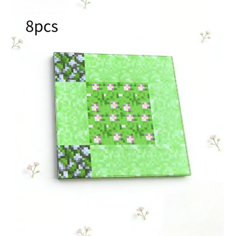 TEMU A Base Plate For 8pcs Of Building Blocks, Designed To Support , A Construction Toy Set With Creative Magnetic Building Pieces, Perfect For Assembling Scene Toys