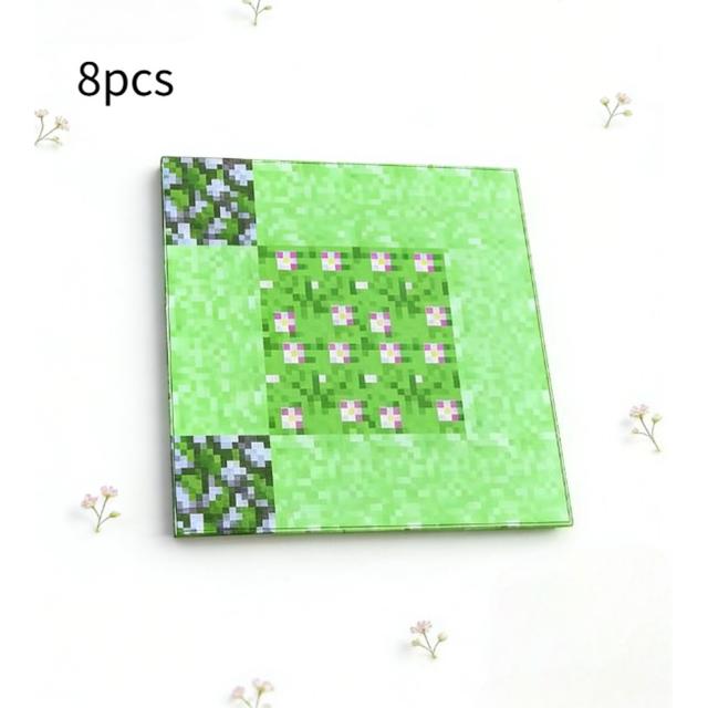 TEMU A Base Plate For 8pcs Of Building Blocks, Designed To Support , A Construction Toy Set With Creative Magnetic Building Pieces, Perfect For Assembling Scene Toys